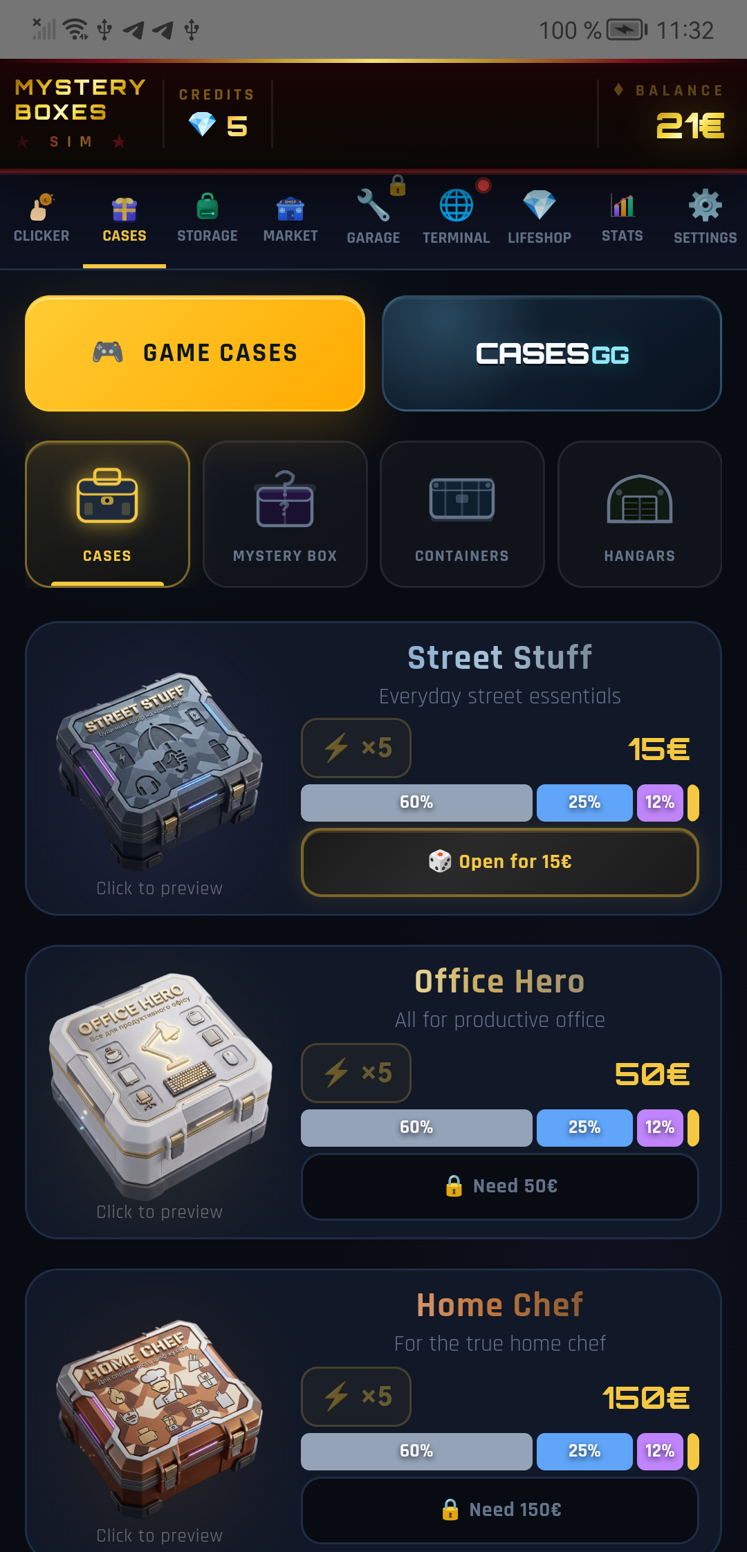 Mystery Boxes Simulator gameplay screenshot