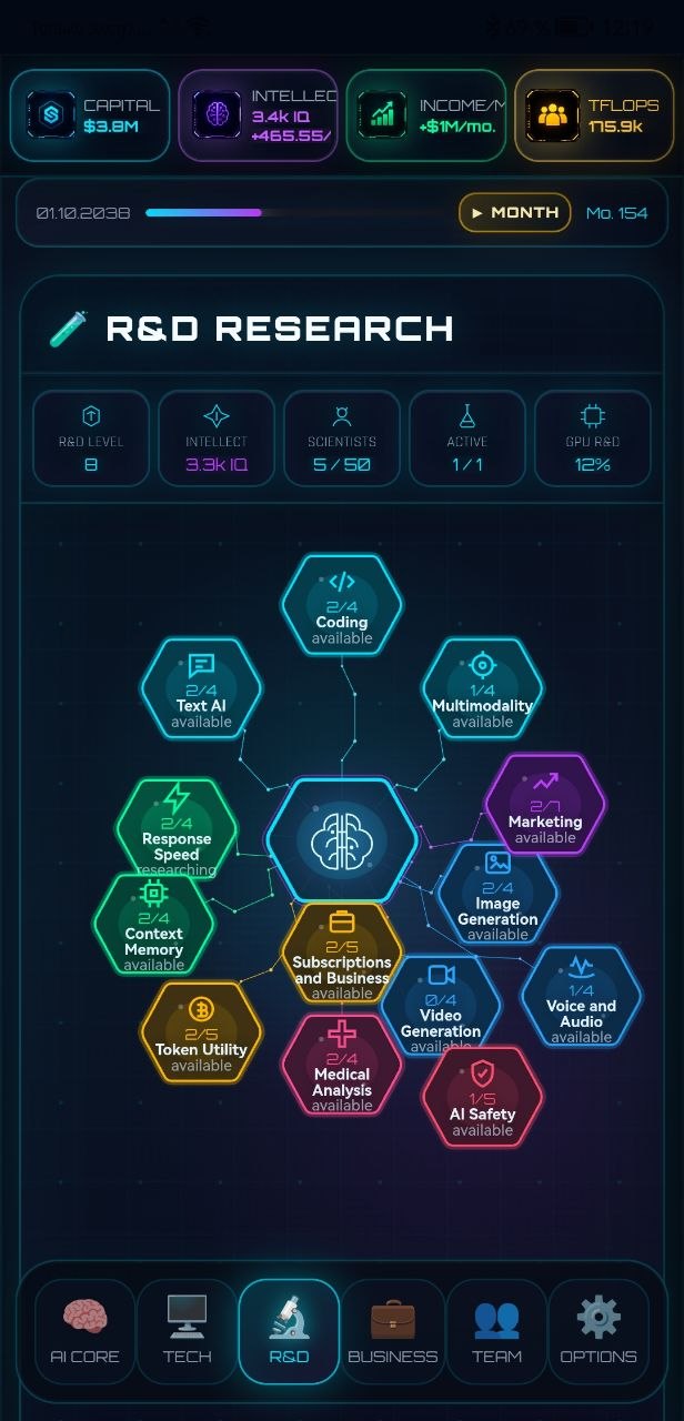 Neural Empire management screenshot